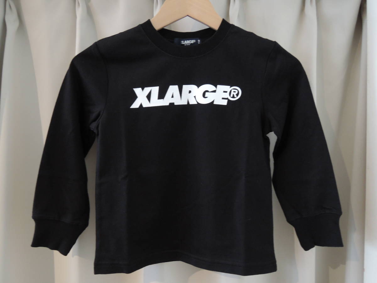 X-LARGE XLarge XLARGE Kids Logo L/S TEE черный 110 Kids новейший популярный товар включая доставку 