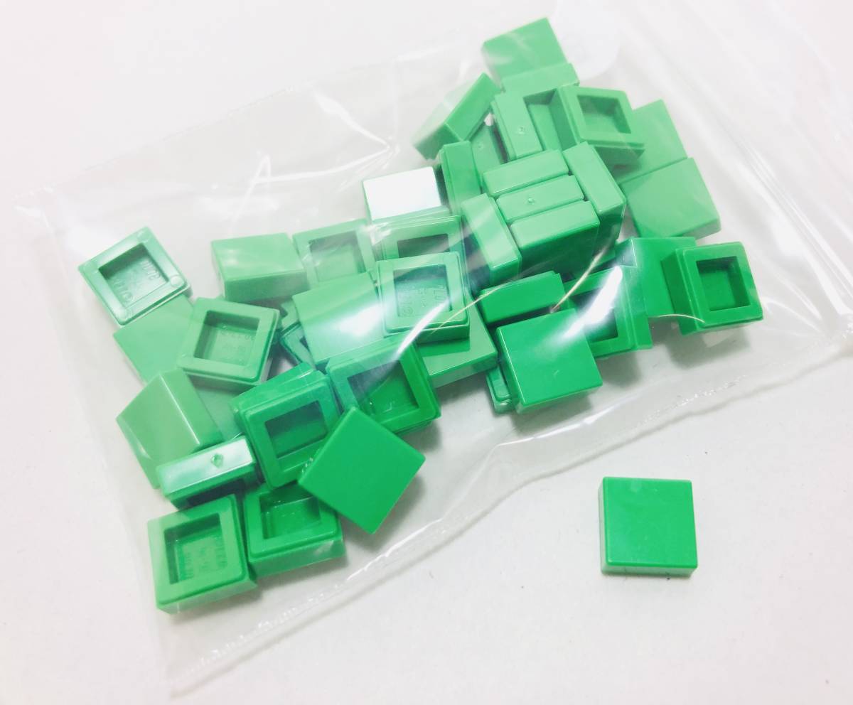 【新品未使用】レゴ LEGO タイル 1x1 ブライトグリーン 50枚 １×１の画像1