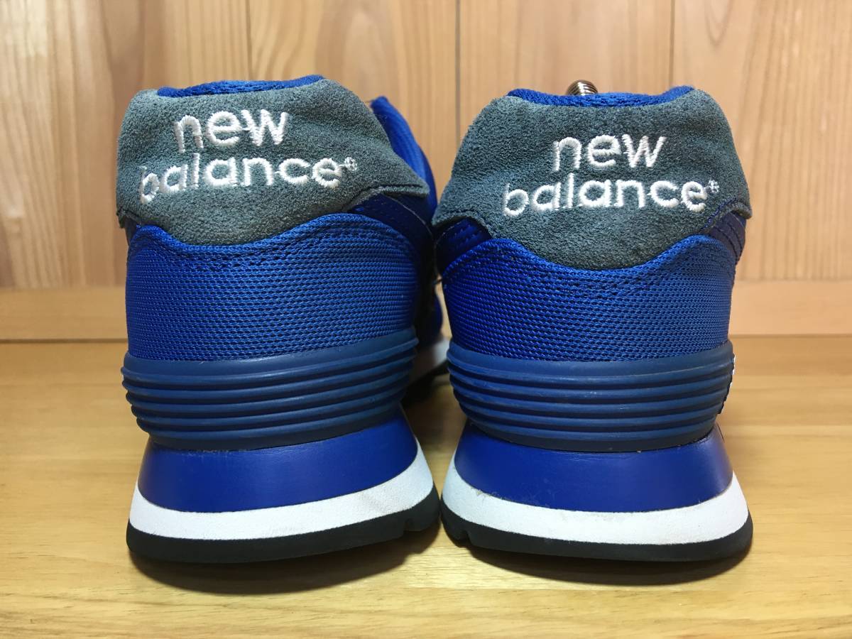 ☆new balance ニューバランス classic ML 574 POB キャンバス 青×白