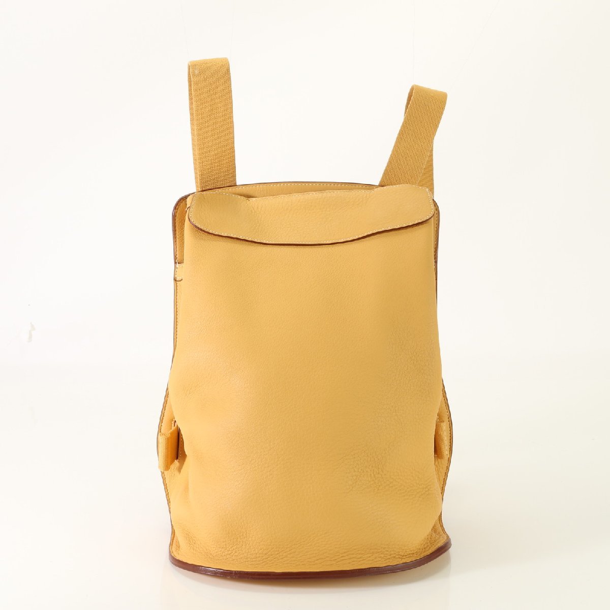 1円 極美品 エルメス □D 刻印 シェルパ GM レザー リュックサック