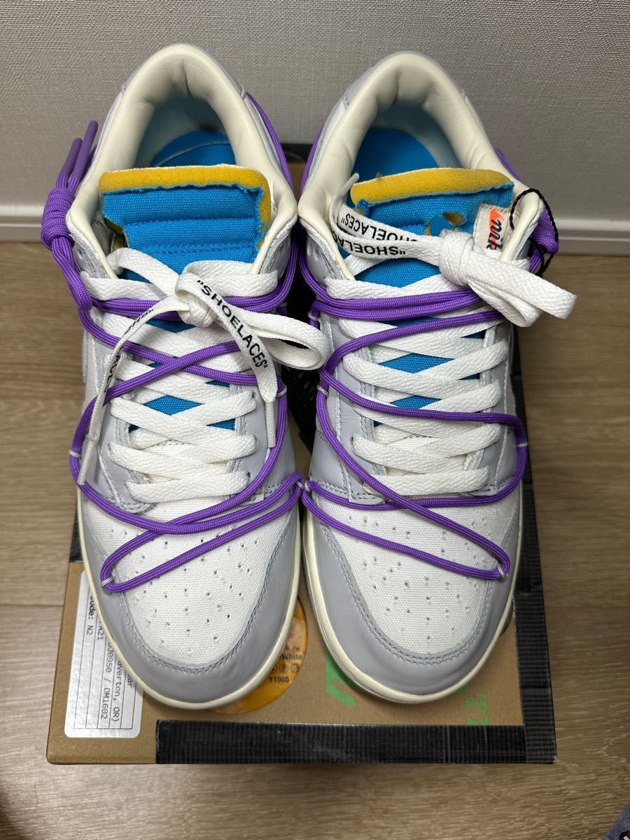 OFF-WHITE × NIKE DUNK LOW 1 OF 50
