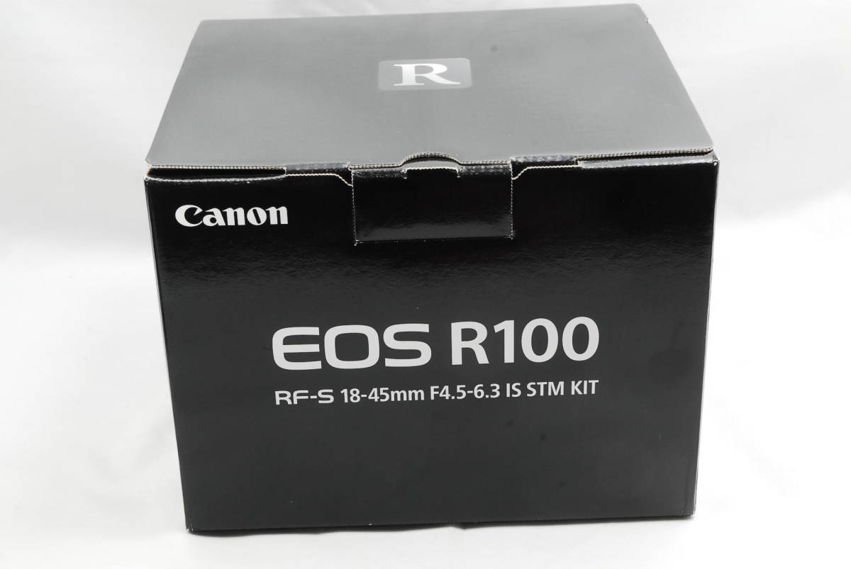 ★未使用品★ 即決 キヤノン CANON EOS R100 RF-S18-45 IS STM レンズキット ミラーレス一眼カメラ （R5-396）
