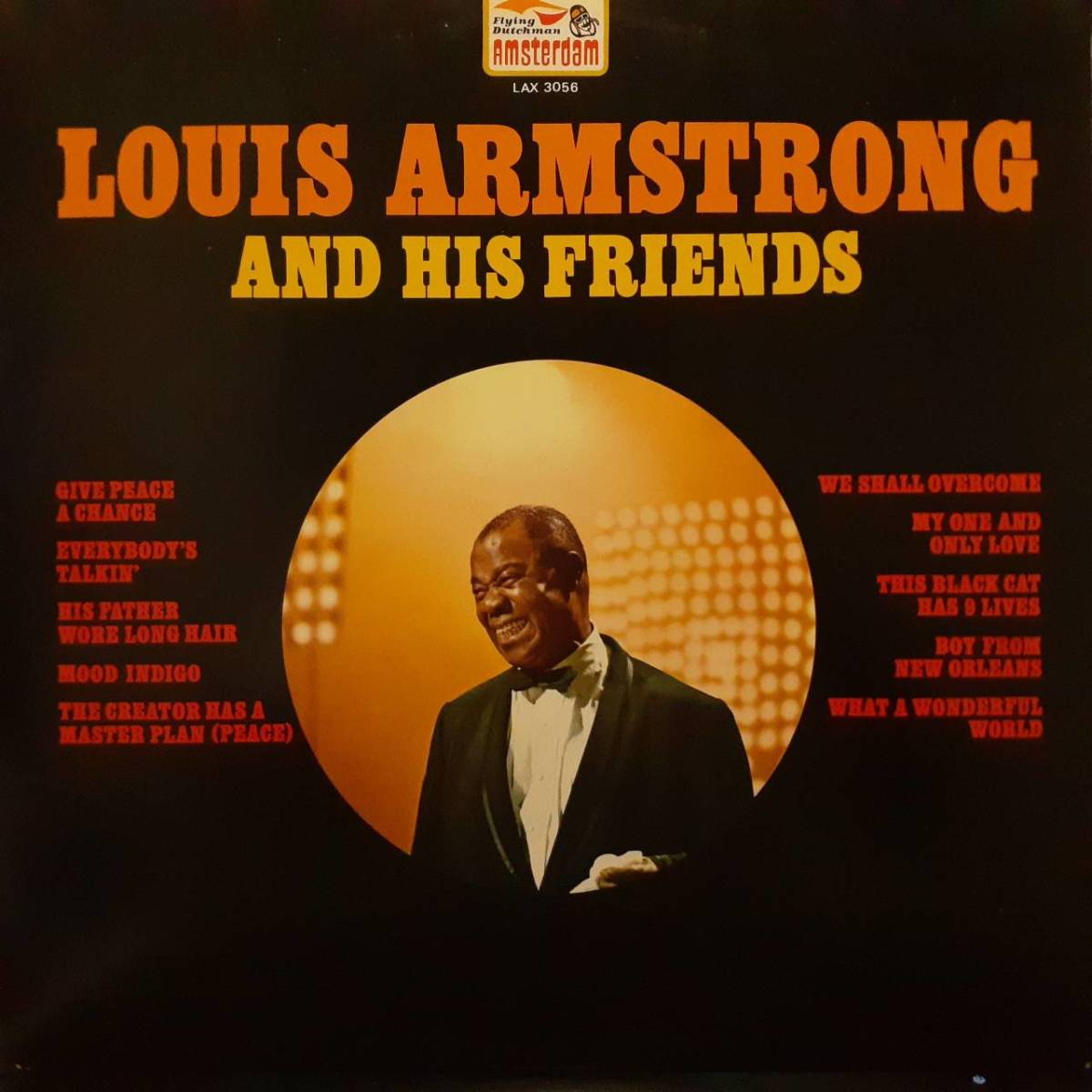 日本盤LP！Louis Armstrong And His Friends 1970年作の75年盤 Flying Dutchman LAX 3056 この素晴らしき世界 Pharoah Sanders Leon Thomas_画像1