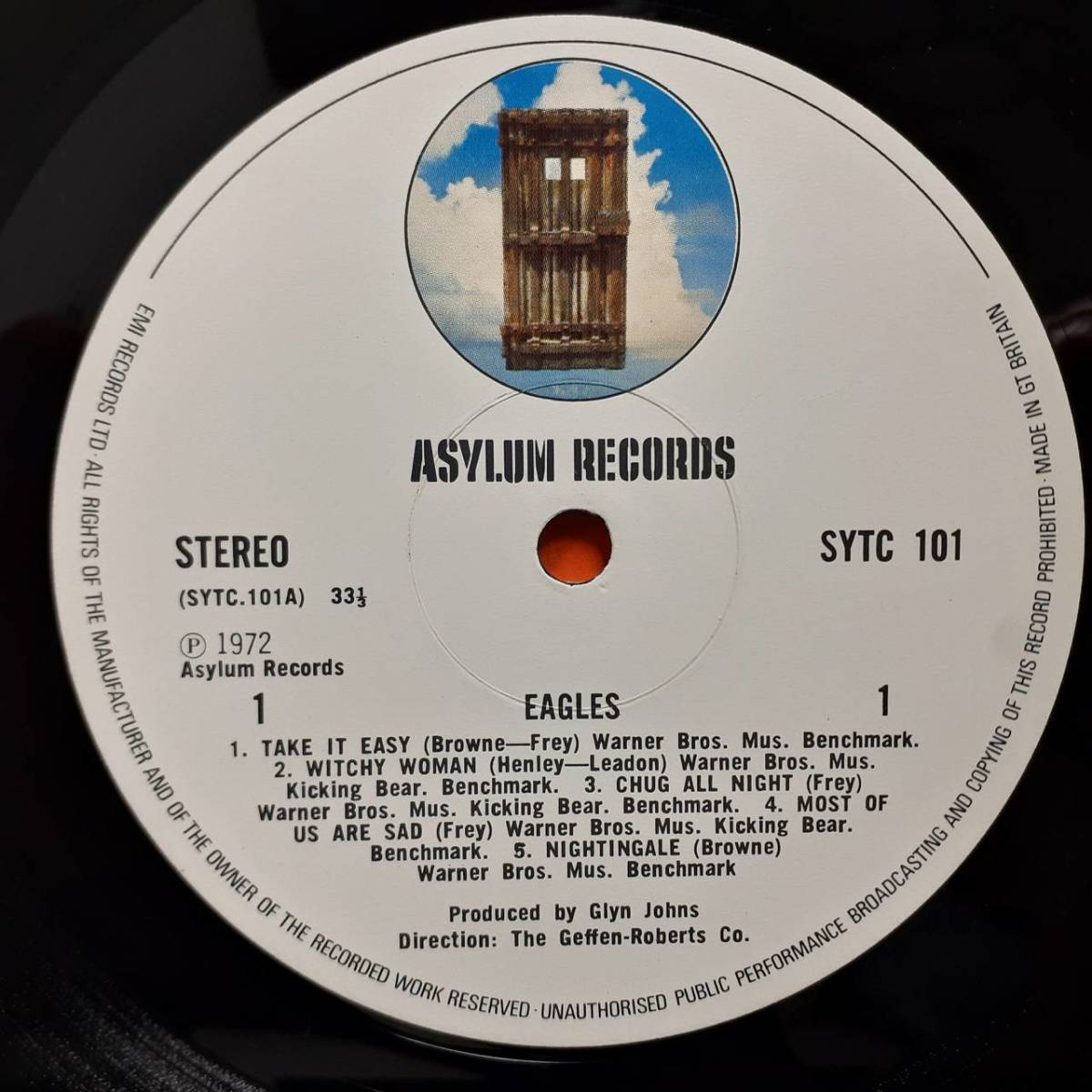  height sound quality! britain ASYLUM record LPmatoA-1 the first period white label Eagles / Eagles (1st) 1973 year? SYTC 101 Eagle s* First Take It Easy Randy Meisner