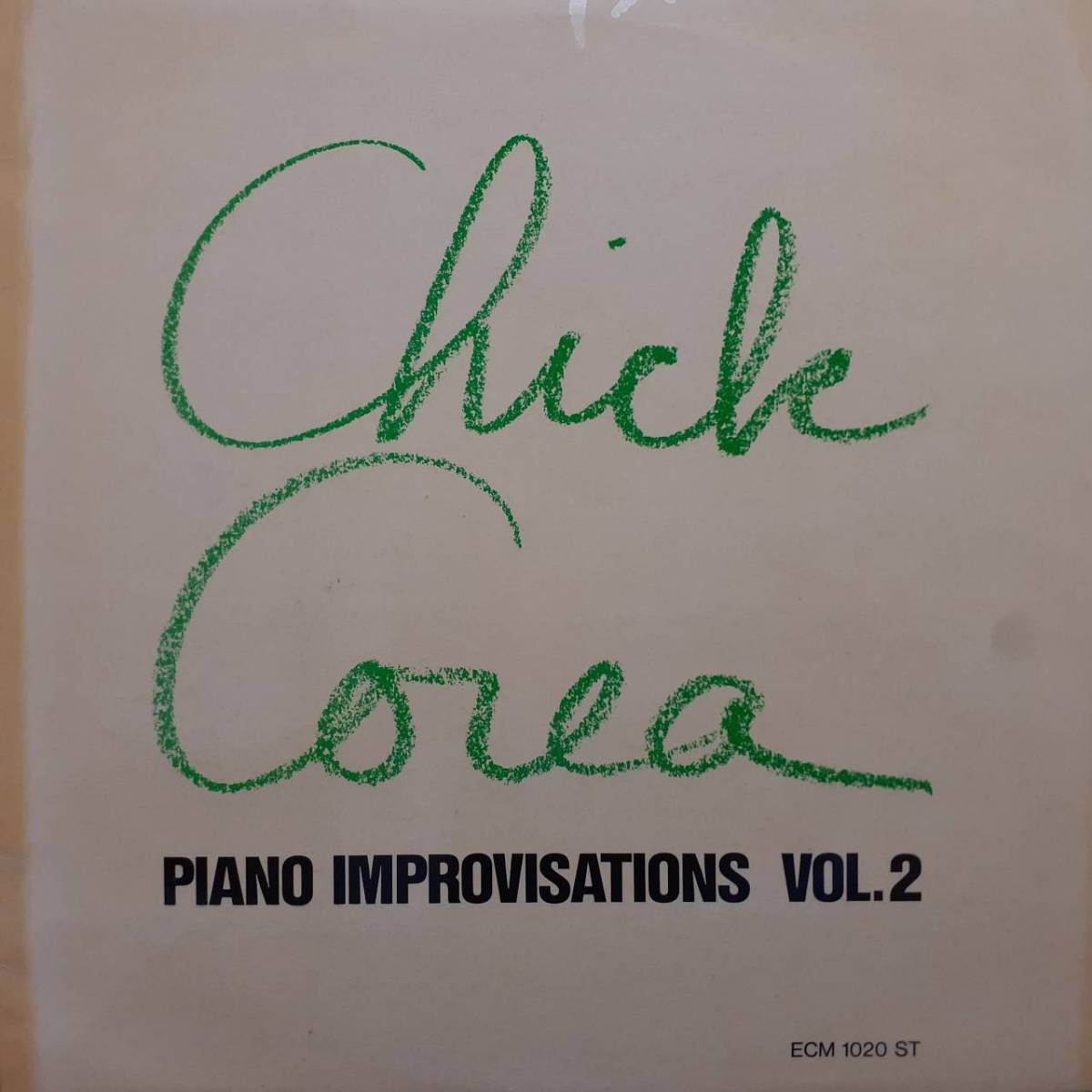 背文字なし初版！ドイツECMオリジLP 高音質！Chick Corea / Piano Improvisation Vol.2 1972年 ECM 1020 ST チック・コリア コーティング_画像1