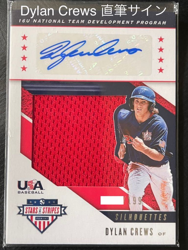 Dylan Crews直筆サイン Auto ドラフト一位Panini 2019 シリアル MLB