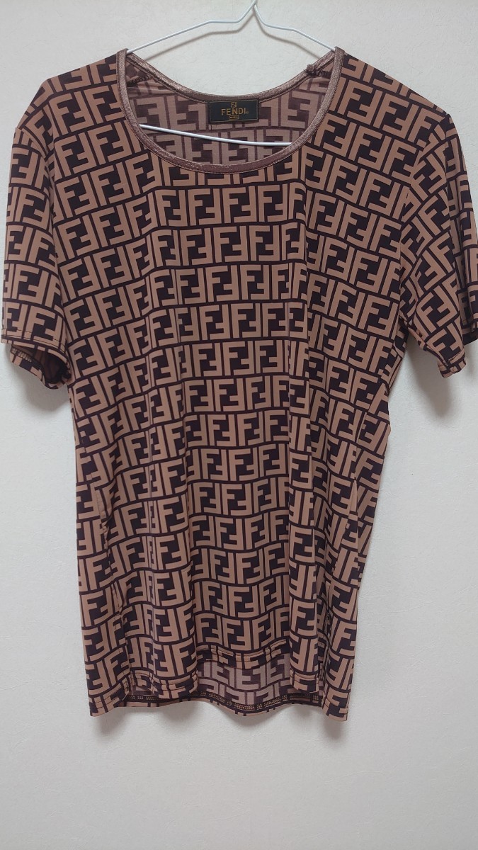 【超特価sale開催】 フェンディ FENDI 送料無料 即決 正規品 総柄 伸縮 Tシャツ 半袖 ズッカ 半袖シャツ 【超特価sale開催】 フェンディ FENDI 送料無料 即決 正規品 総柄 伸縮 Tシャツ 半袖 ズッカ 半袖シャツ