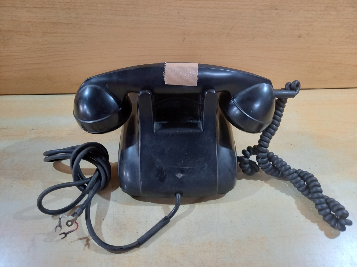 ④ 4号機 黒電話 アンティーク コレクション オブジェ 昭和レトロの画像3