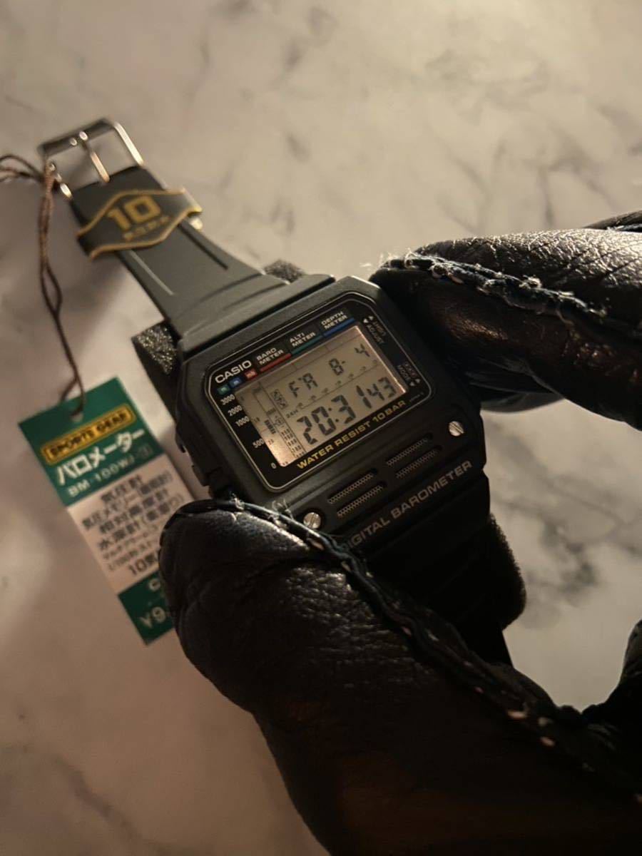 80's未使用極上品 CASIO BM-100WJ DIGITAL BAROMETER 新品電池 80's未使用極上品 CASIO BM-100WJ DIGITAL BAROMETER 新品電池