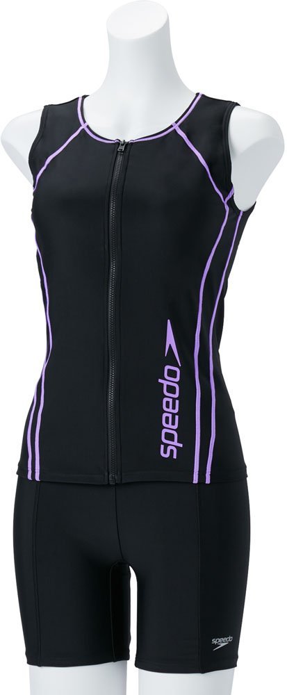 1498613-SPEEDO/レディース フィットネス水着 セパレーツ フルジップセパレート スイムウェア 水泳 女
