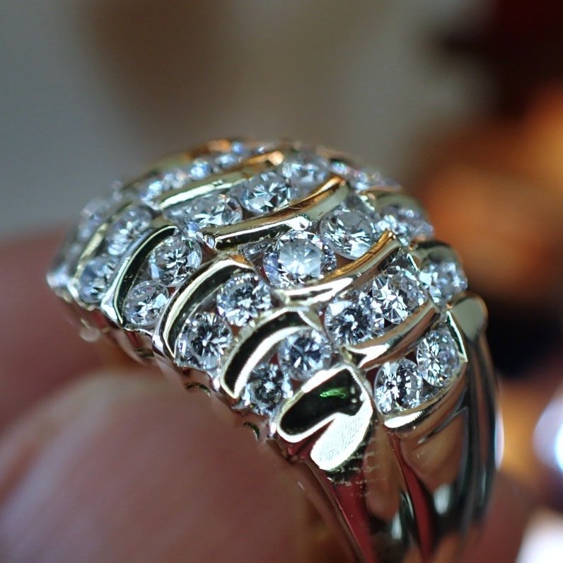 正式的 F3165【DAMIANI】ダミアーニ 天然絶品ダイヤモンド 最高級750