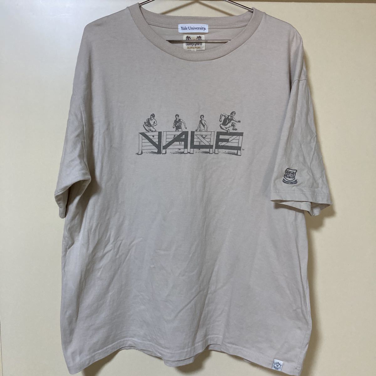 ★レア! SUNY SPORTS YALE Tシャツ 袖刺繍 size:XL イェール大学 公式ライセンス
