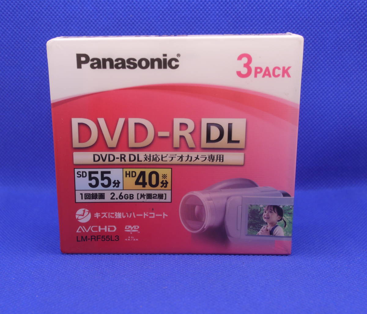 Panasonic[ LM-RF55L3 / одна сторона 2 слой 8cm DVD-R диск (3 листов упаковка ) ]DVD видео камера для нераспечатанный товар!!