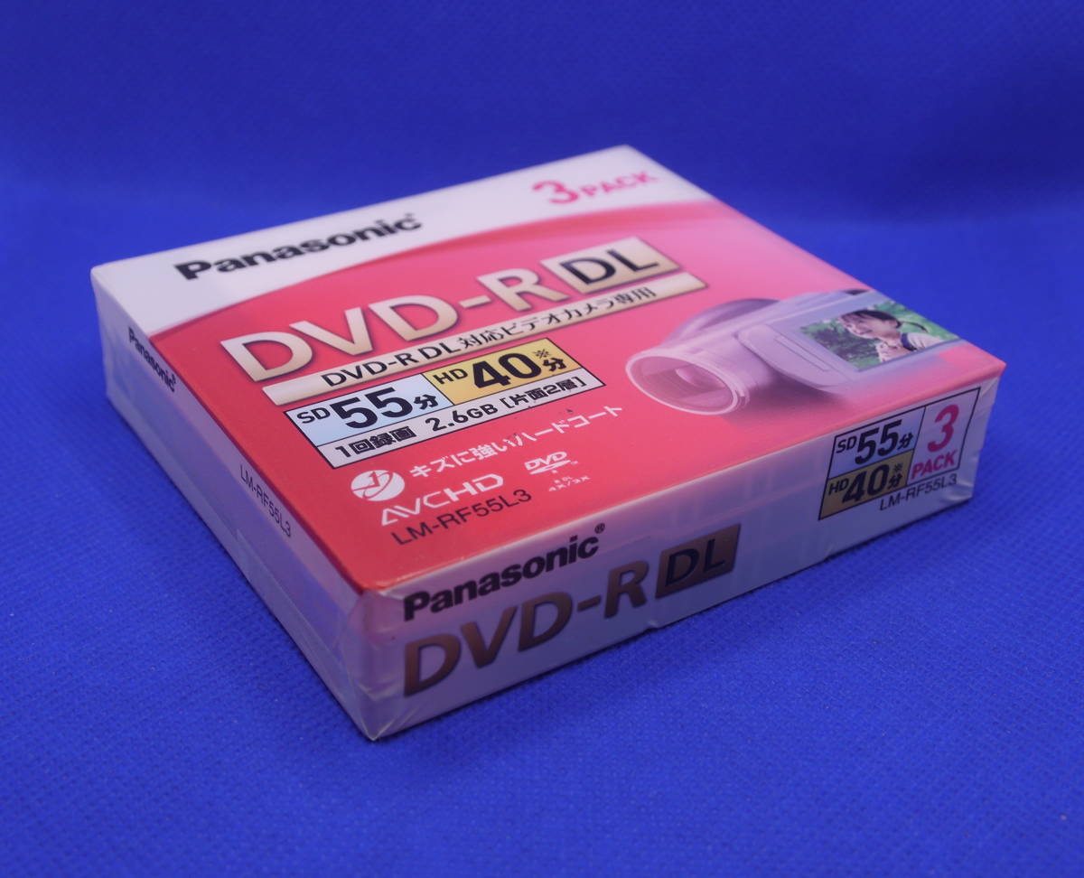 Panasonic[ LM-RF55L3 / одна сторона 2 слой 8cm DVD-R диск (3 листов упаковка ) ]DVD видео камера для нераспечатанный товар!!