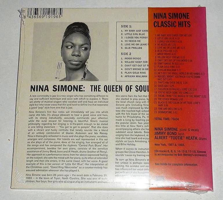 未開封◎輸入盤24bitリマスター◆紙ジャケ『Classic Hits：Nina Simone』ニーナ・シモン★57年と59年の名演、名唄をコンパイル♪23曲_画像2