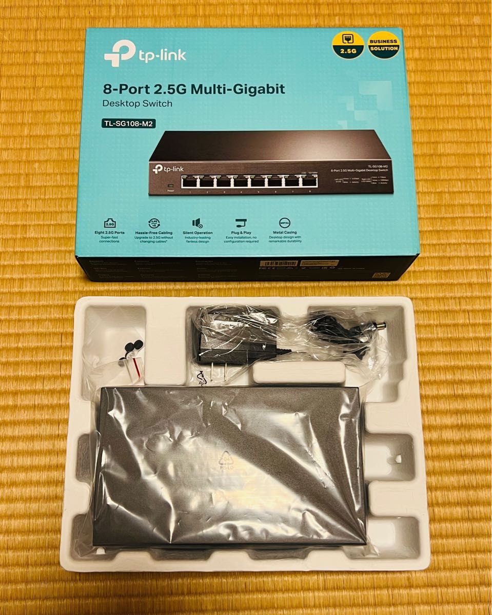 TP-Link 8ポート 2.5G スイッチングハブ TL-SG108-M2 (UN)