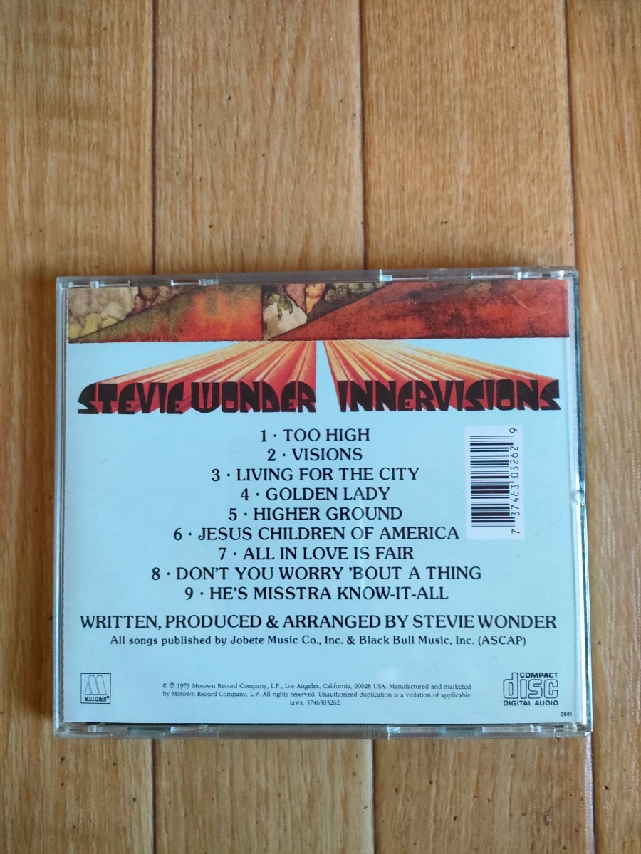 廃盤 US盤 スティーヴィー・ワンダー インナーヴィジョンズ スティービー・ワンダー インナービジョンズ Stevie Wonder Innervisions_画像3