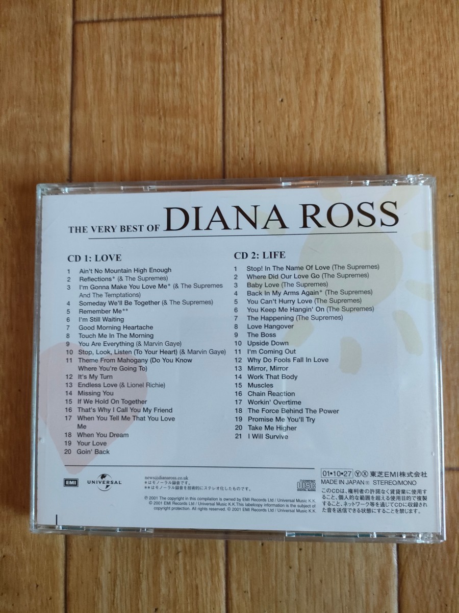 国内盤 廃盤 ダイアナ・ロス リマスター 2CD ベスト ラヴ・アンド・ライフ Diana Ross Best Love & Life_画像4