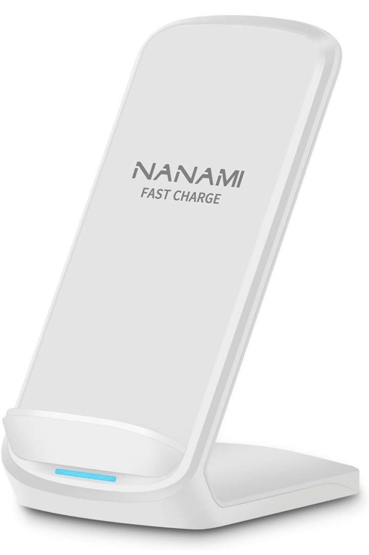 即納　NANAMI ワイヤレス充電器 USB-Cポート 充電スタンド 最大15W_画像1