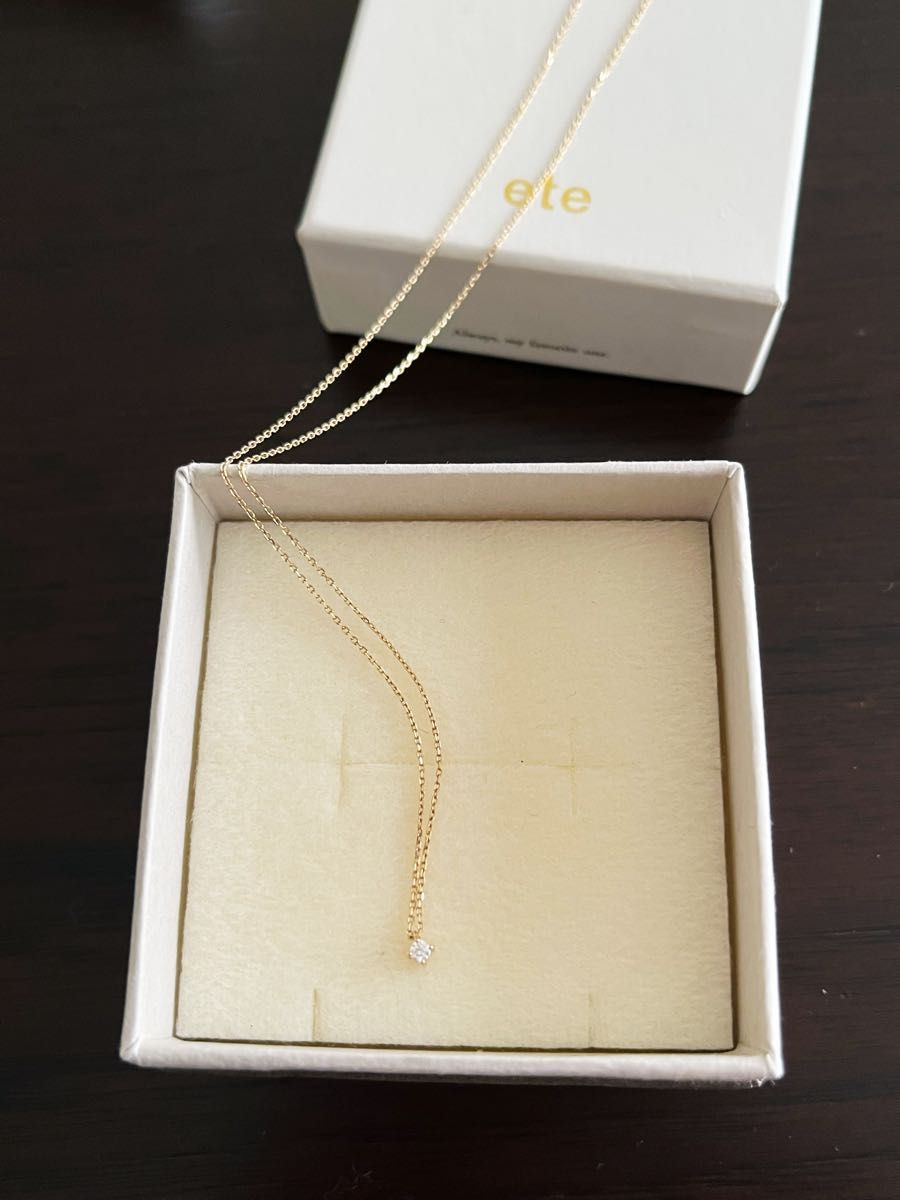 ete エテ K10 レイヤー ダイヤモンド ネックレス|Yahoo!フリマ(旧