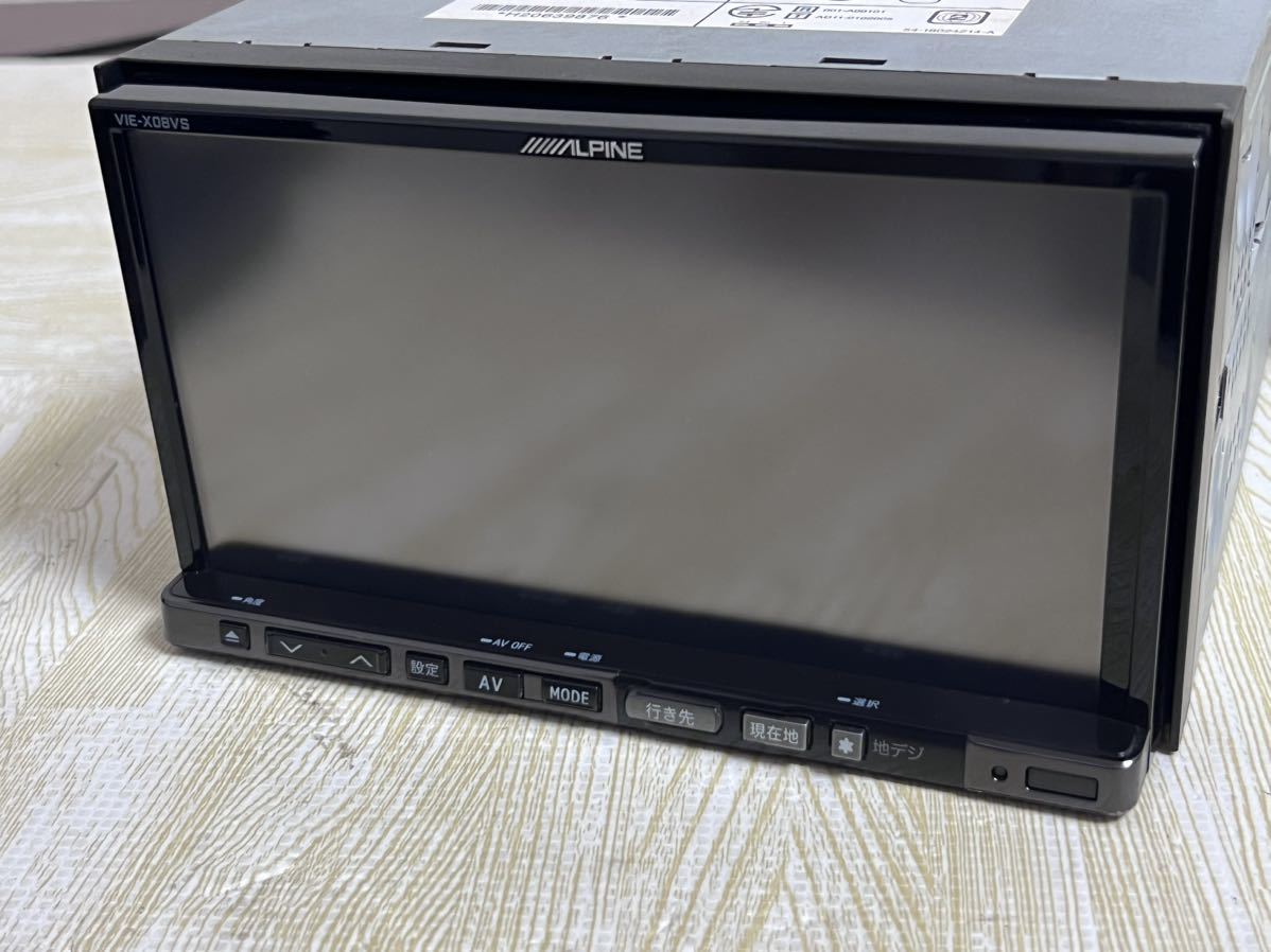アルパイン VIE-X08VS 2012 ALPINE Bluetooth内蔵 フルセグ DVD カーナビ アルパイン VIE-X08VS 2012 ALPINE Bluetooth内蔵 フルセグ DVD カーナビ