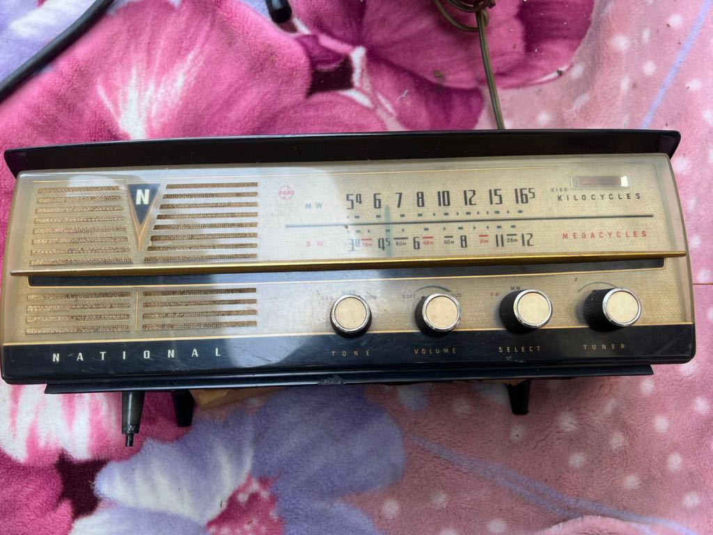 National ナショナル DX-435 真空管ラジオ 当時物 昭和 | JChere雅虎