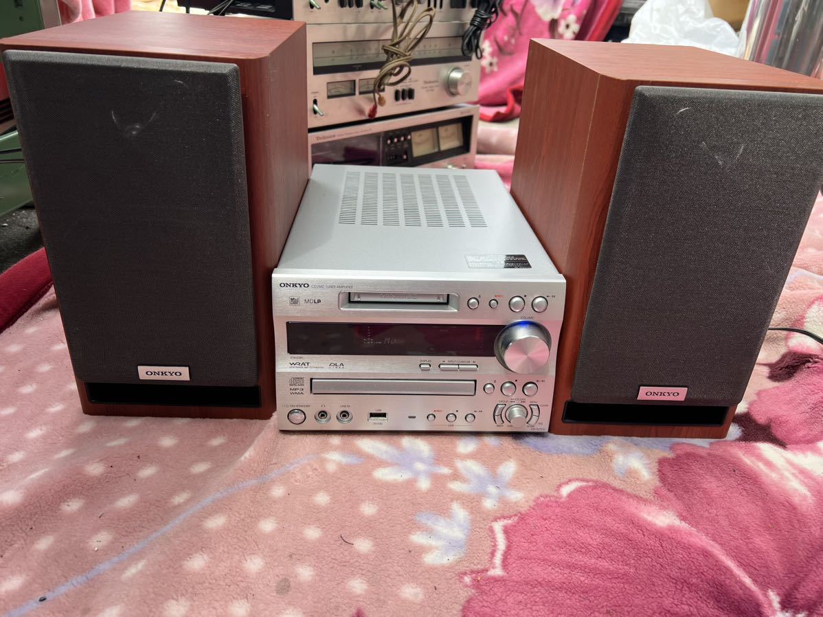 ONKYO オンキョーFR-N7EX CD/MD/USB システムコンポスピーカーD-N7EX