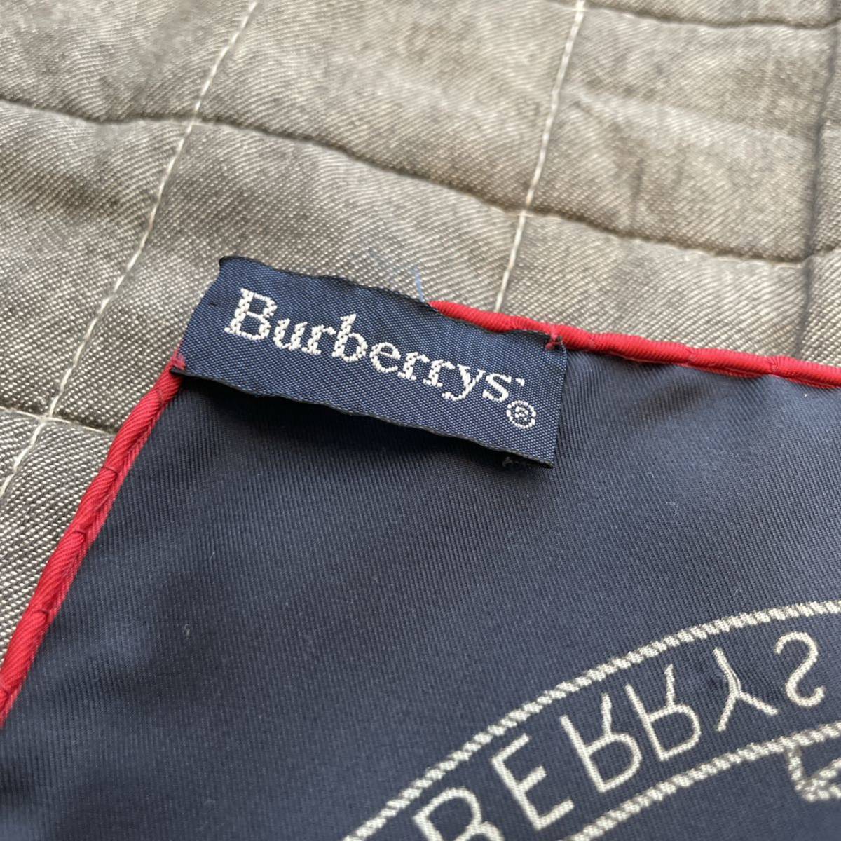 Burberry Burberry large size silk scarf Logo 