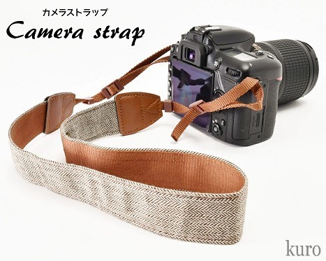  durability eminent canvas cloth camera strap turtle label to antique style Brown diagonal .. leather camera Carry stylish ..