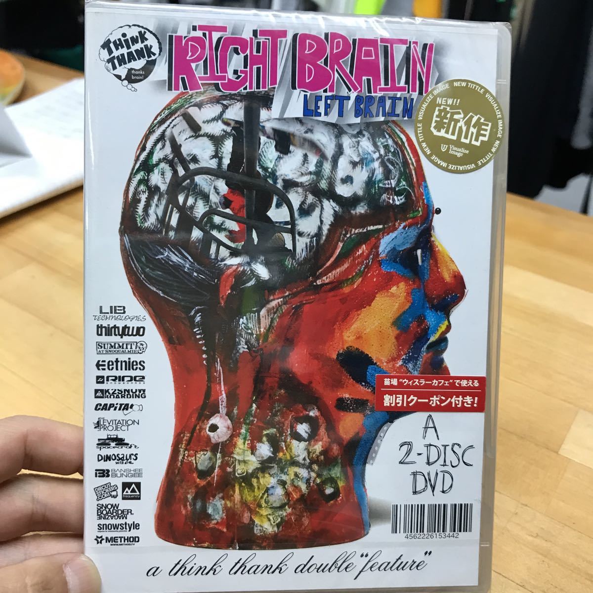 THINK THANK RICHIT BRAIN LEFT BRAIN. SNOWBOARD DVD 新品_画像1