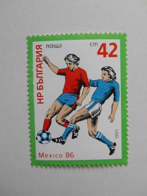 ブルガリア 切手 1985 サッカー ワールドカップ ’86 メキシコ大会 3426_画像5