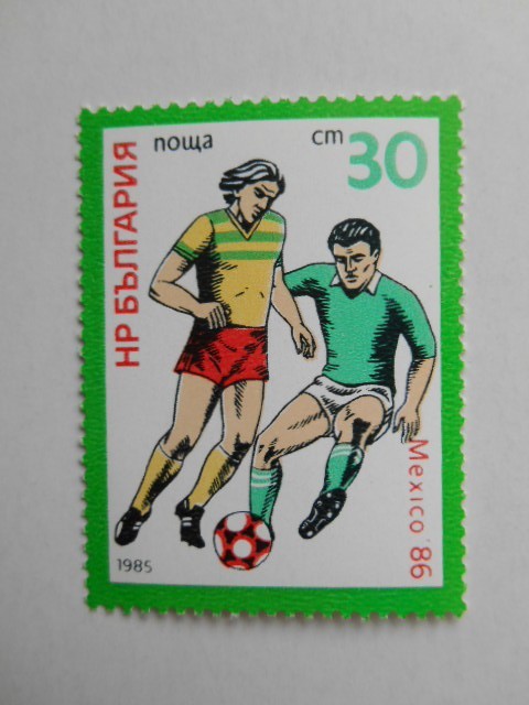 ブルガリア 切手 1985 サッカー ワールドカップ ’86 メキシコ大会 3426_画像4