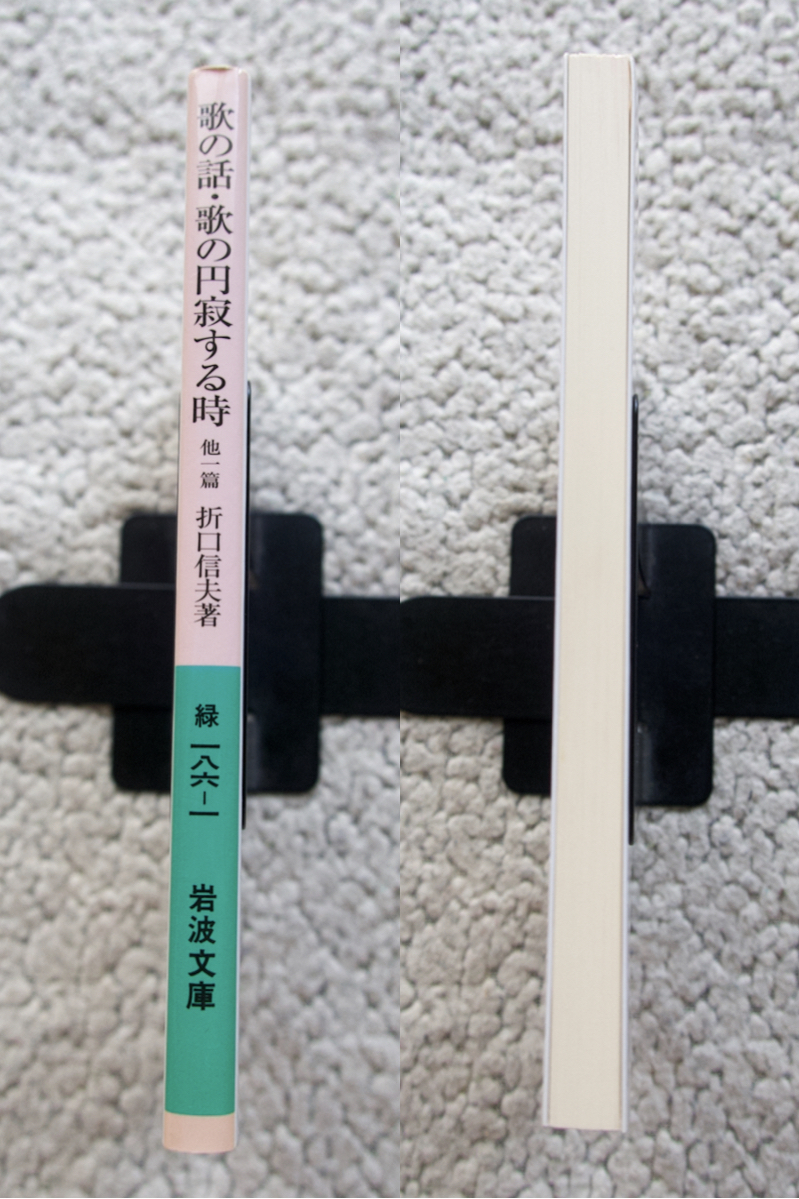 歌の話・歌の円寂する時 他一篇 (岩波文庫) 折口信夫_画像8