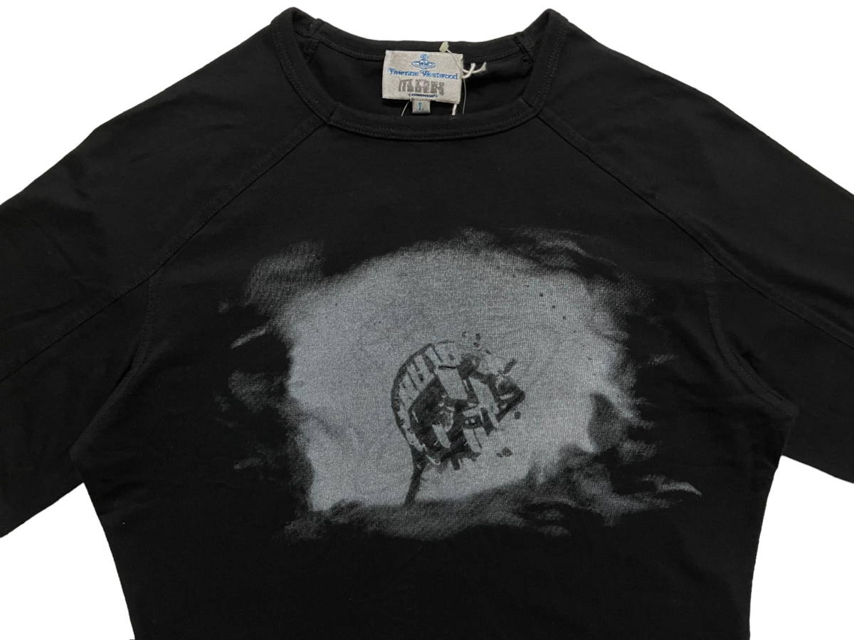 新品 ヴィヴィアンウエストウッドマン Vivienne Westwood MAN イタリア製 カットソー Tシャツ L ブラック_画像2