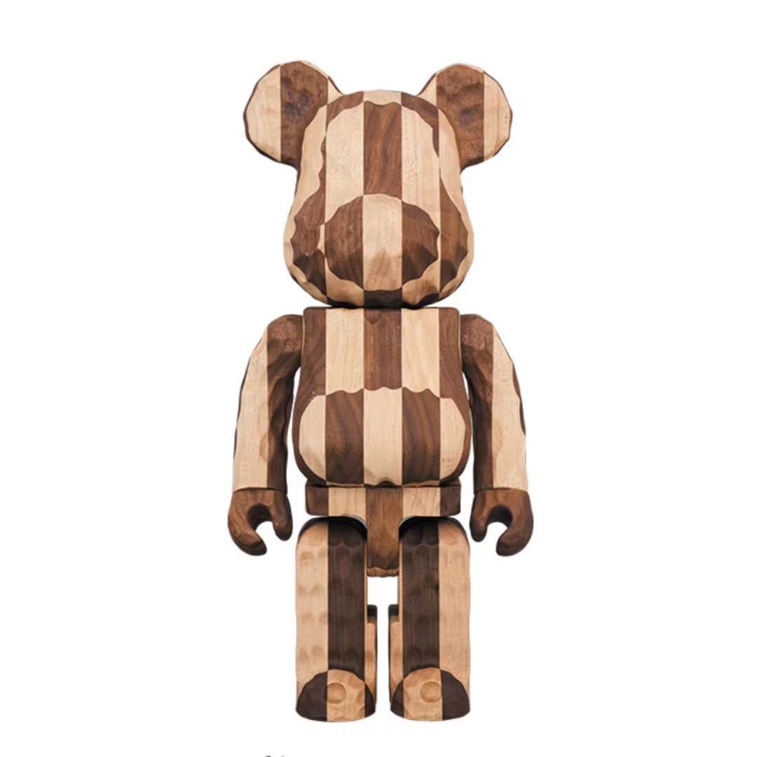 即発送可！新品未開封！BE@RBRICK カリモク fragmentdesign 400％carved wooden LONGITUDINAL CHESS 藤原ヒロシ