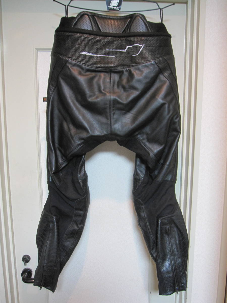 HYOD D3O ST-X MESH LEATHER PANTS(BOOTS-IN) ヒョウドウ D3O パンチングレザーパンツ スライダーあり L２Wサイズ 大きいサイズ希少_画像4