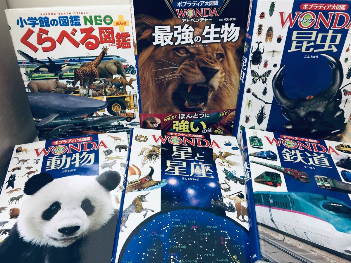 小学館の図鑑NEO くらべる図鑑+ポプラディア大図鑑WONDA ワンダ 10冊セット 小学館の図鑑NEO くらべる図鑑+ポプラディア大図鑑WONDA ワンダ 10冊セット
