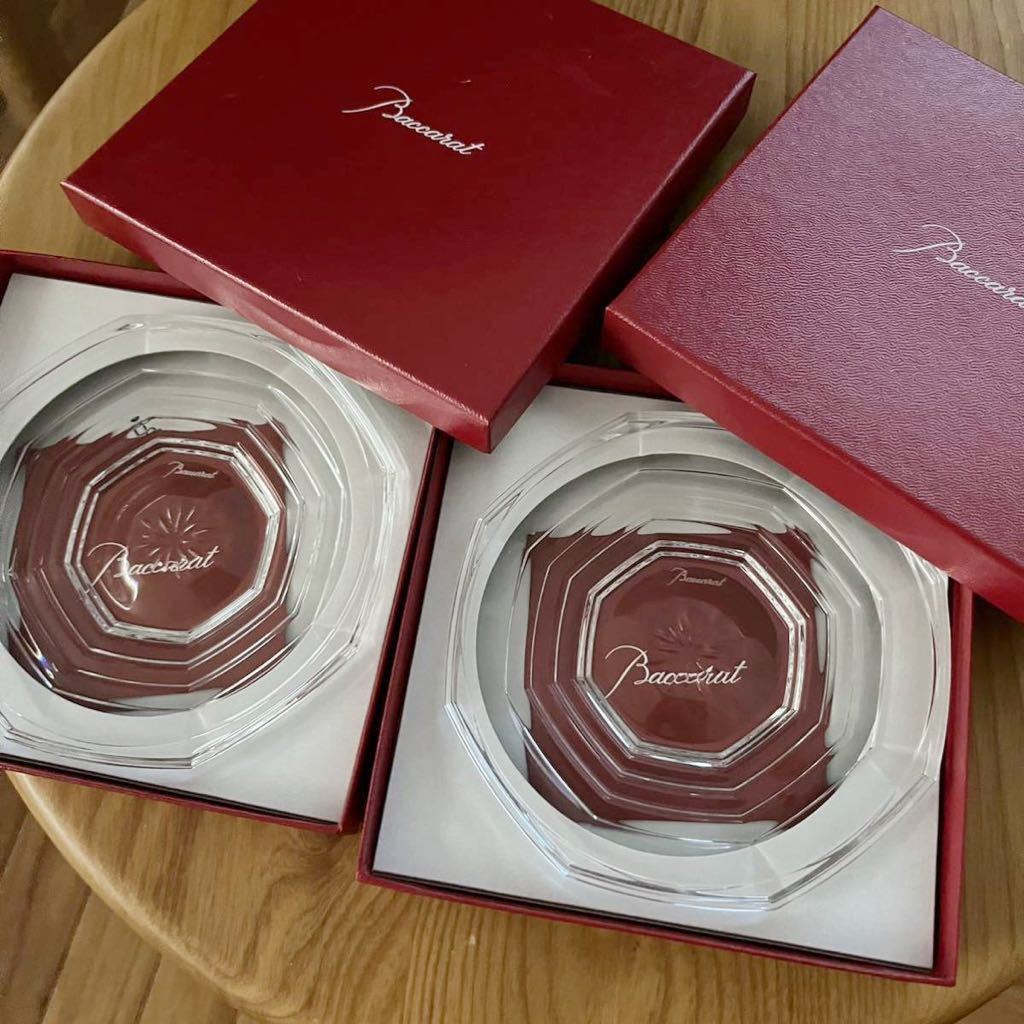 一番の 未使用品アルクール2枚セット バカラ 12cm クリア クリスタルガラス 小皿 プレート 箱付き Baccarat バカラ 一番の 未使用品アルクール2枚セット バカラ 12cm クリア クリスタルガラス 小皿 プレート 箱付き Baccarat バカラ