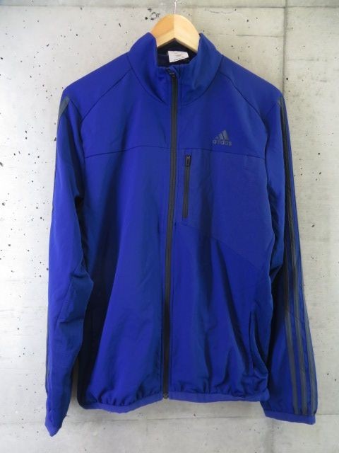 4210c59◆良品◆セットアップ◆adidas アディダス 裏地メッシュ ナイロンジャージ 上下 O/ジャケット/ウインドブレーカー/ジャージパンツ_画像3