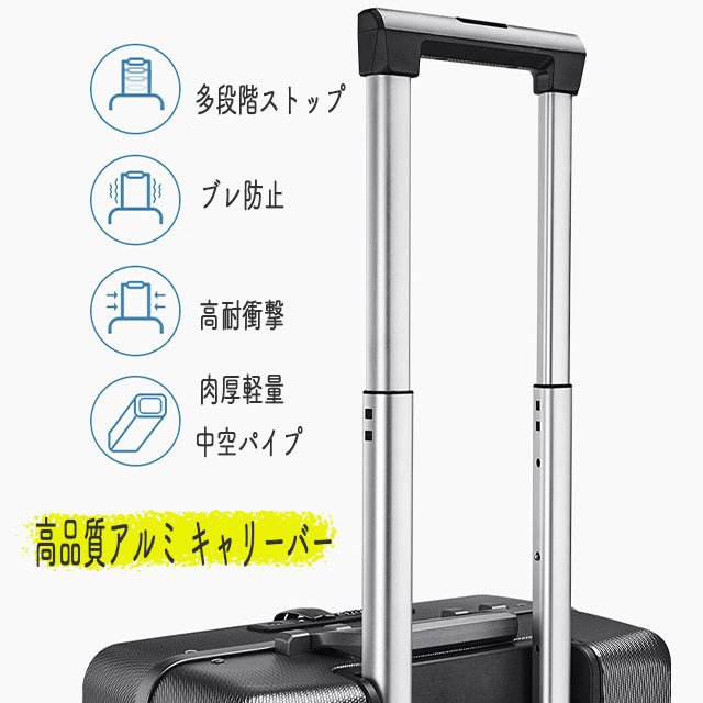  suitcase S size machine inside bringing in front open TSA lock travel for Carry case Carry back 2.3 day business trip business green 