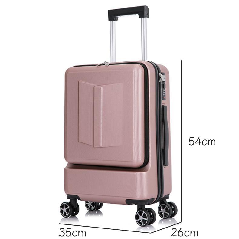 [ year end SALE] suitcase machine inside bringing in Carry case light weight S front open 2.3 day carry bag free shipping [ rose Gold ]