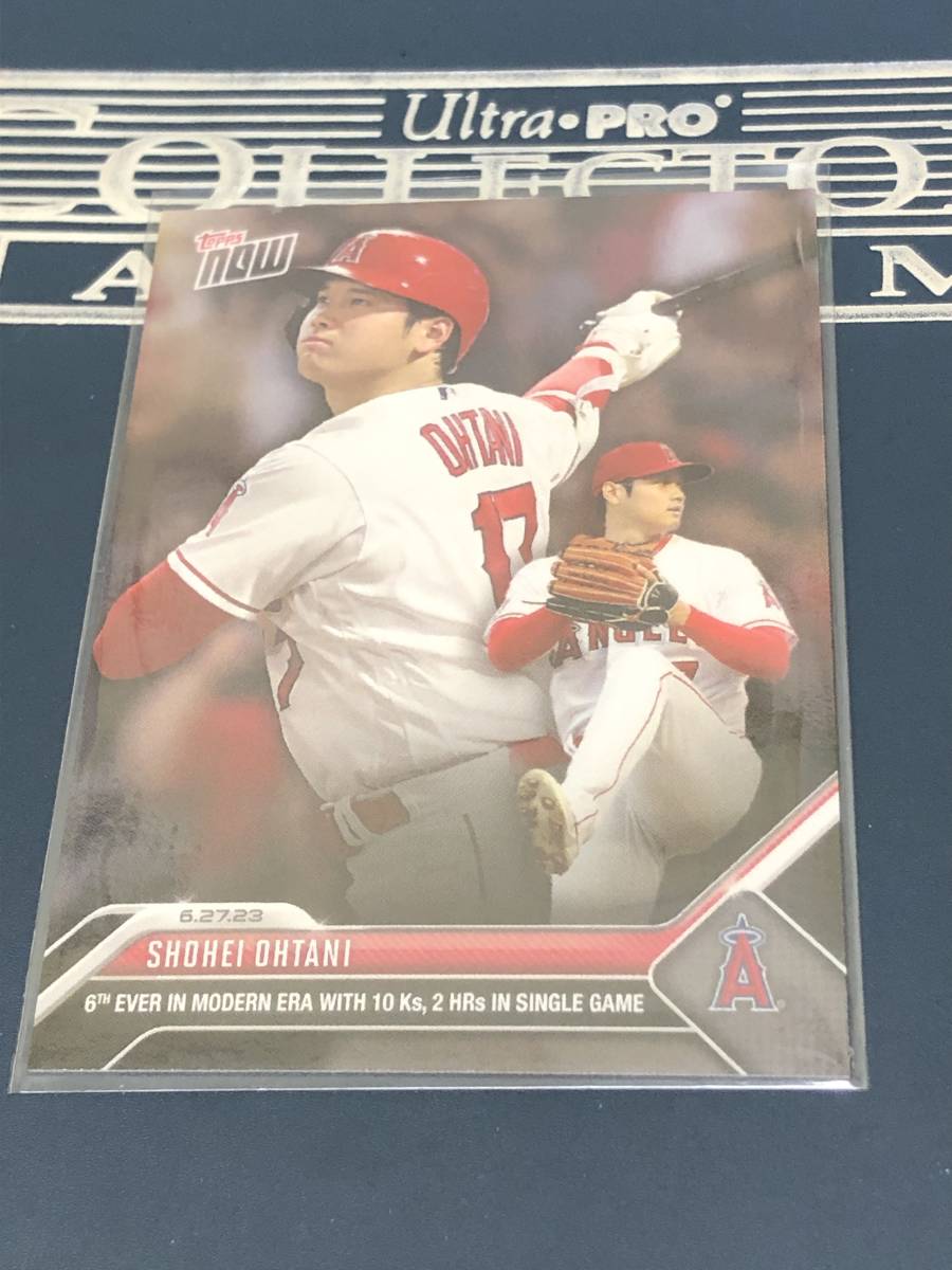 2023 MLB TOPPS NOW 大谷翔平6th EVER IN MODERN ERA WITH 10Ks,2 HRs