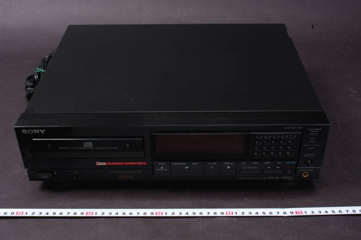 4665 electrification verification settled simple operation OK made in Japan SONY CDP-337ESD CD player 