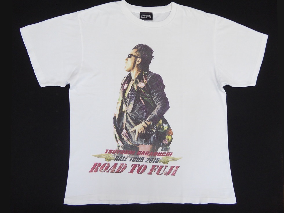 激レア!長渕剛/フォトTシャツ/白/XL/ホールツアー2015ロードトゥ富士/HALL TOUR 2015 ROAD TO FUJI/グッズ/名作/希少★_画像1