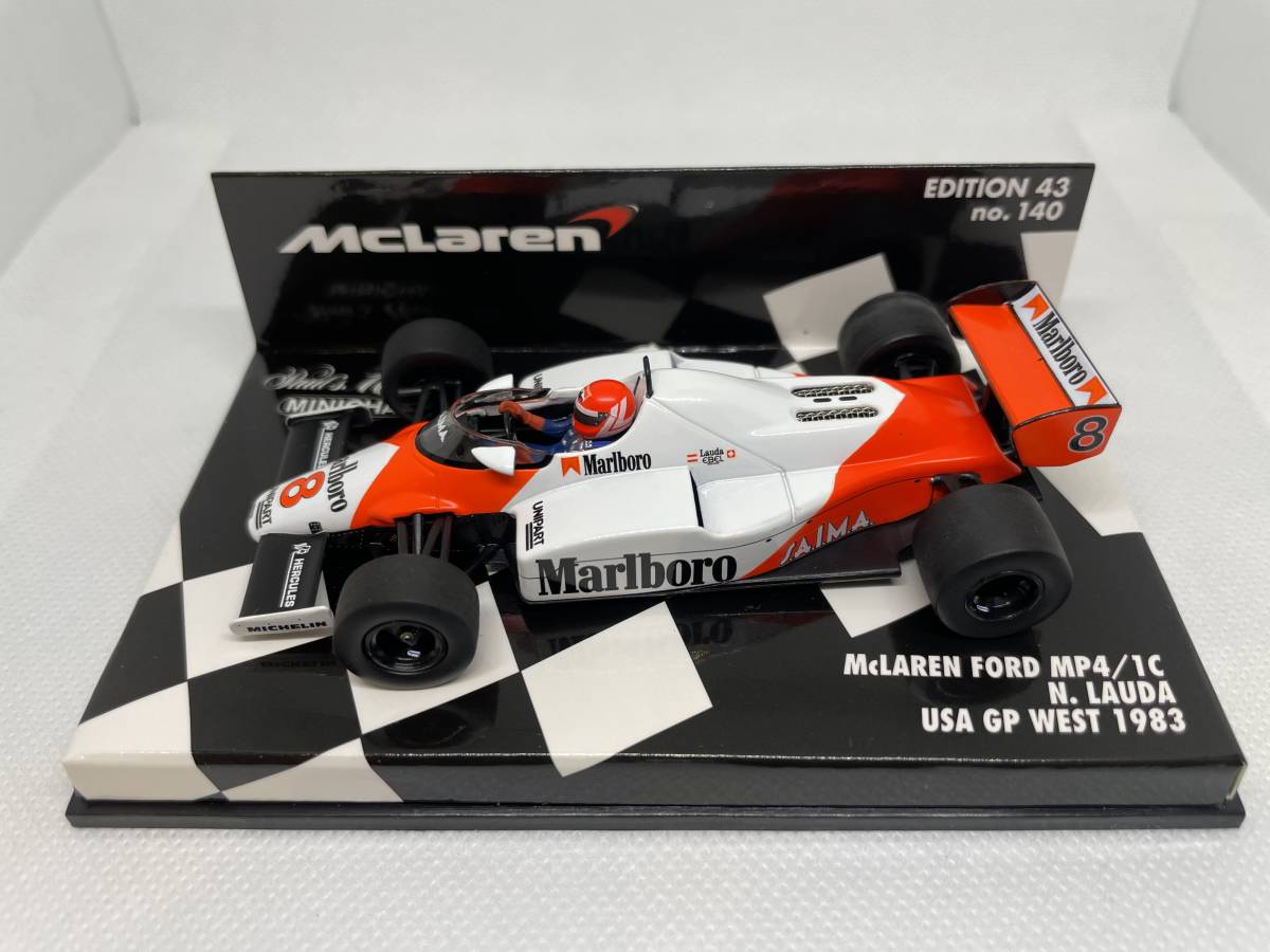 PMA 1/43 1983 西アメリカGP McLaren(マクラーレン) MP4/1C N.Lauda(N.ラウダ) タバコデカール