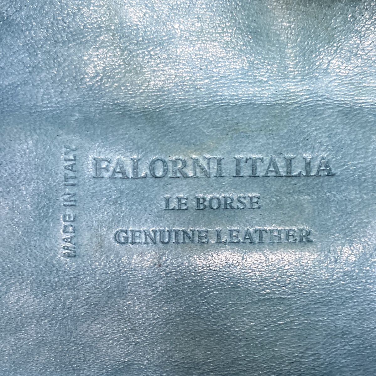 FALORNI ファロルニ イントレチャート ラムレザー F875 エメラルド系 メッシュ A4収納 ハンドバッグ トートバッグ ショルダー