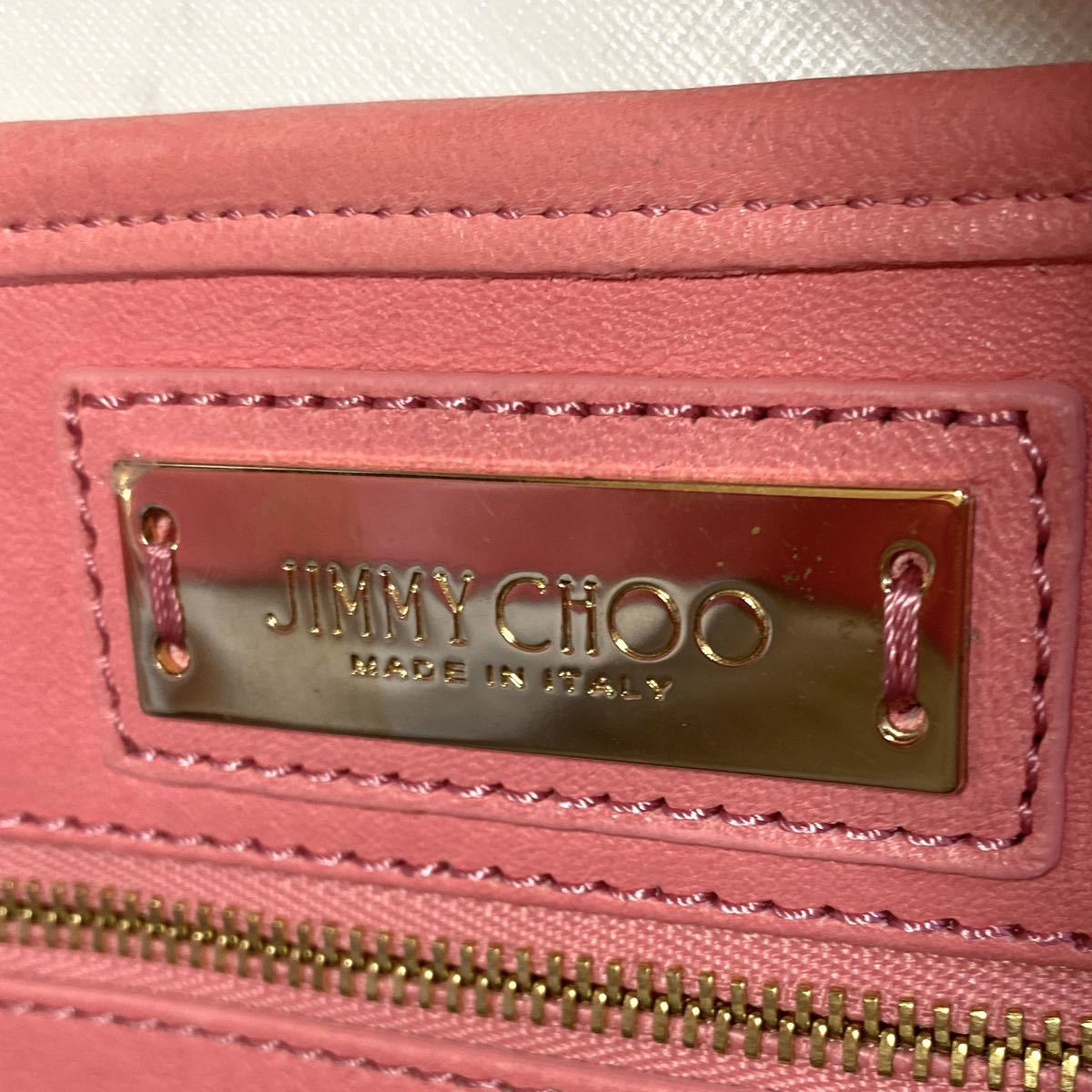 美品 JIMMY CHOO ジミーチュウ SASHA/M サシャ ハンドバッグ トート