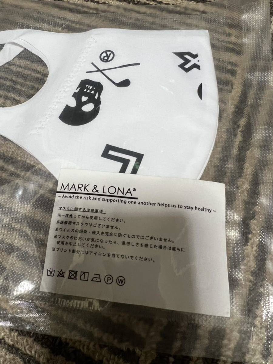 ゴルフ　マーク＆ロナ　マスク　セット　ホワイト　ピンク　マスクケース非売品付き_画像3