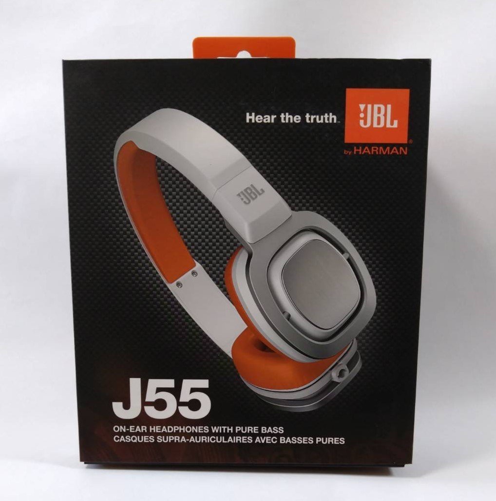 未開封品 JBL 有線 密閉型オンイヤーヘッドホン J55 ホワイト/オレンジ J55WOR 国内正規品