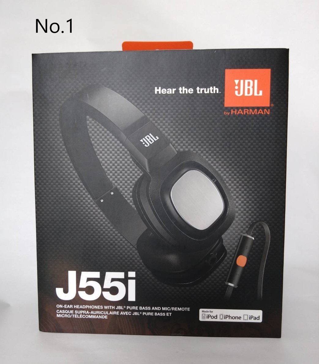 未開封品 JBL 有線 密閉型オンイヤーヘッドホン J55i ブラック J55IBLK 国内正規品